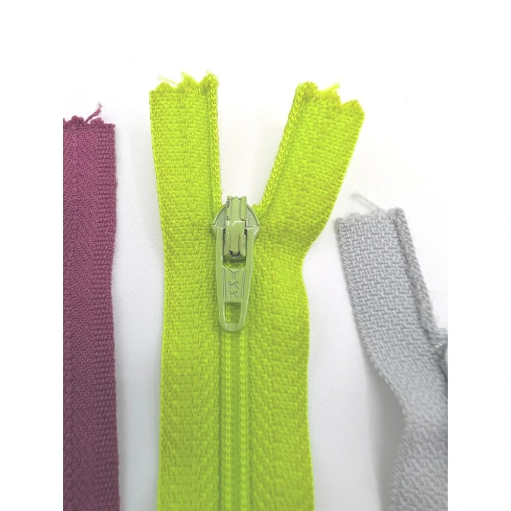 Vintage YKK Ziplon Hancock Zippers Lot of 7 Assorted Colors 18 Inch Japan